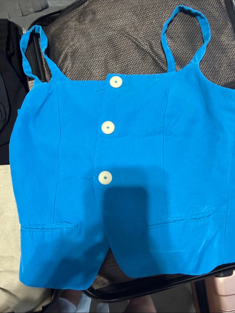 Mango Electric Blue Satin Cami Top